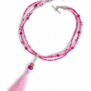 Pink Tassle necklace Pink Tassel Necklace