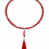 Red Tassel Necklace