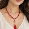 Red Tassel Necklace
